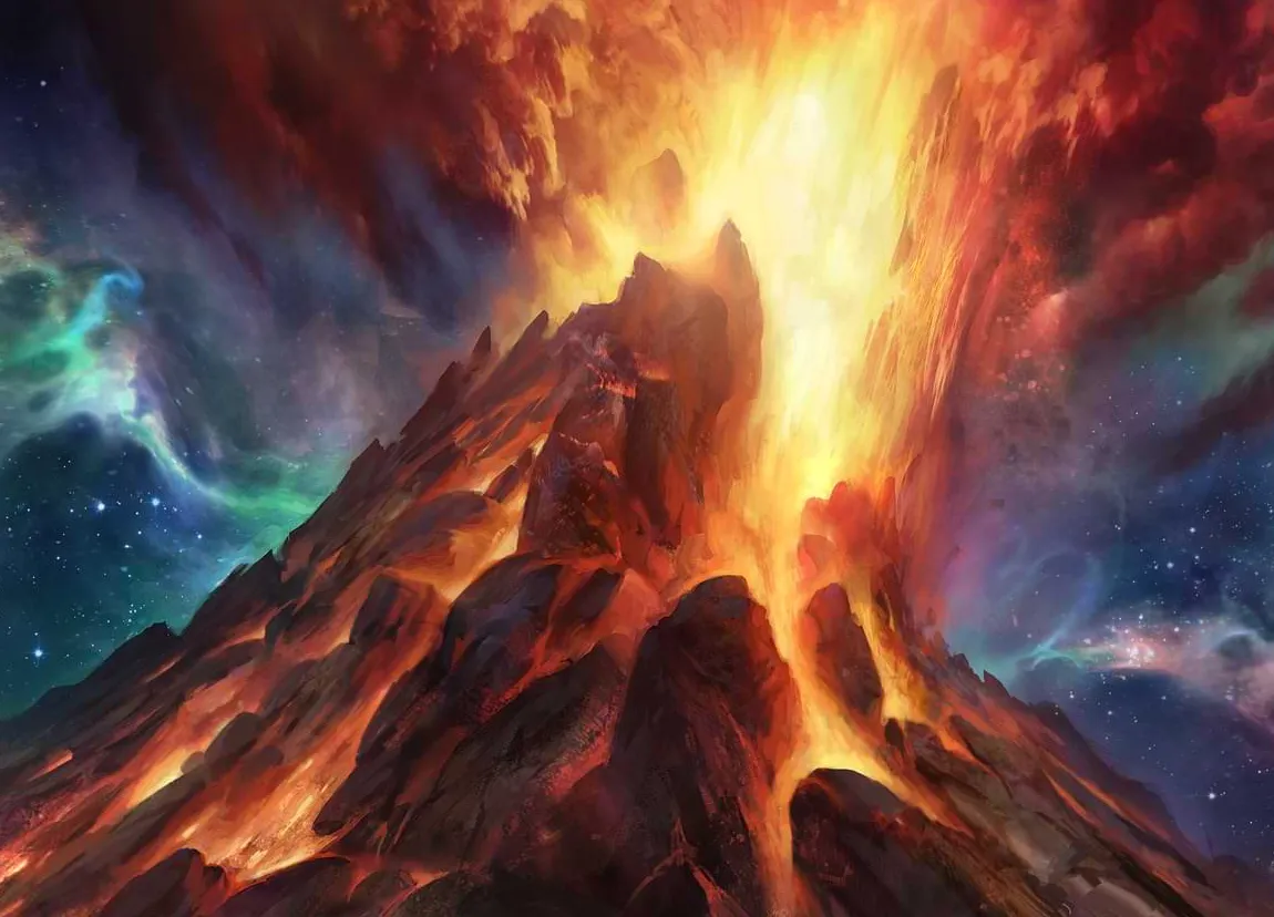 La erupción de un volcán borra los cielos