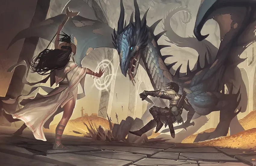 lucha contra el jefe dragón DD 5e