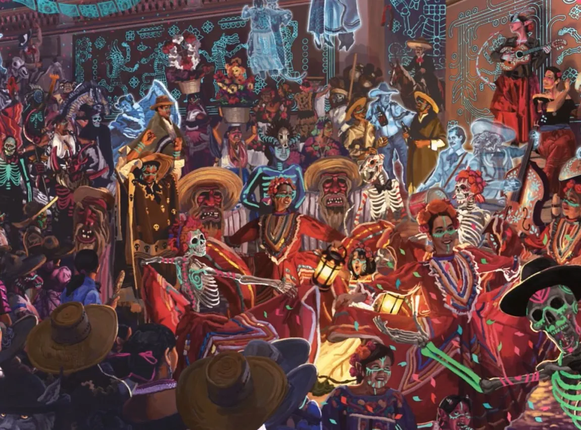Un colorido festival que celebra a los muertos.
