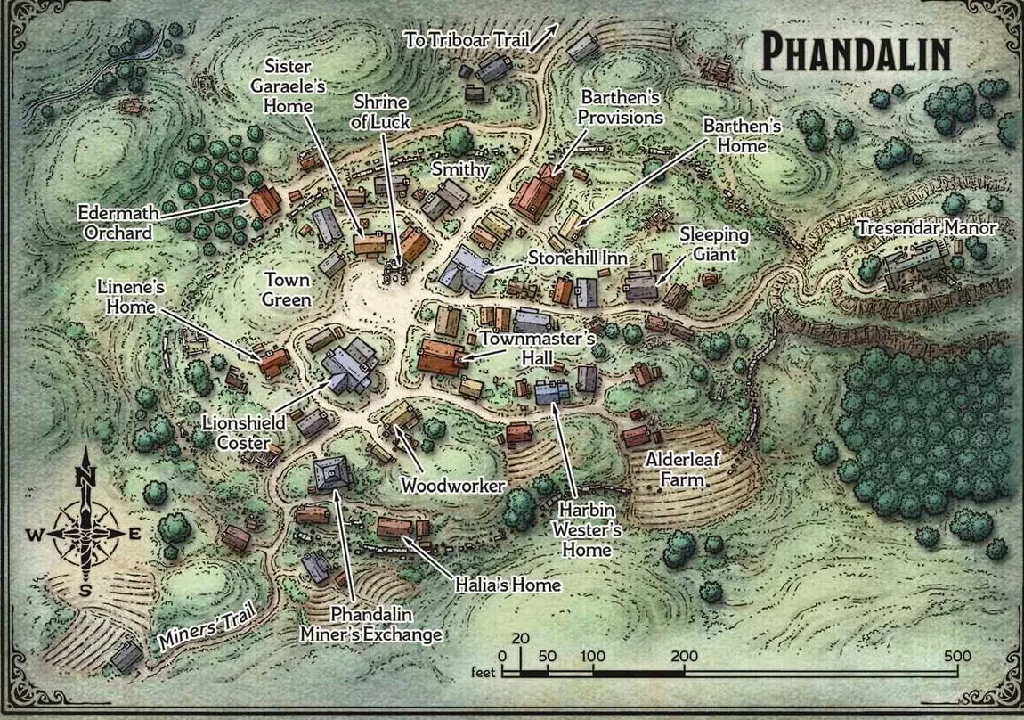 Un mapa de Phandalin